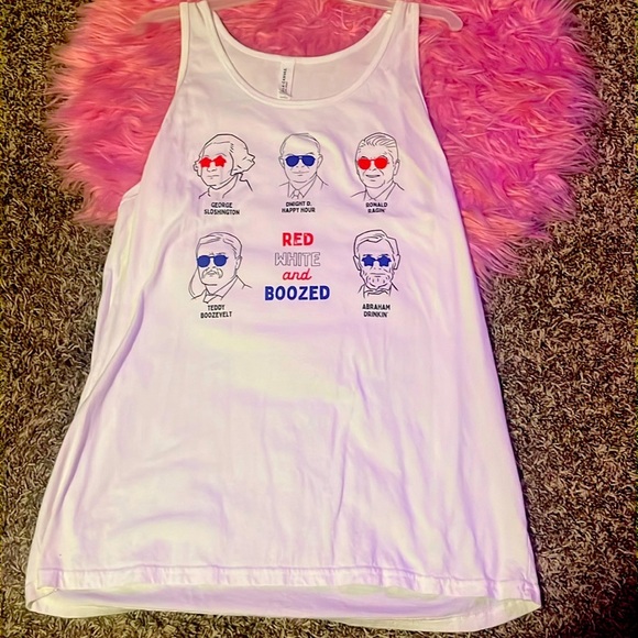 Women’s 4th of July Bella canvas size large funny Fourth of July tank - Picture 1 of 4